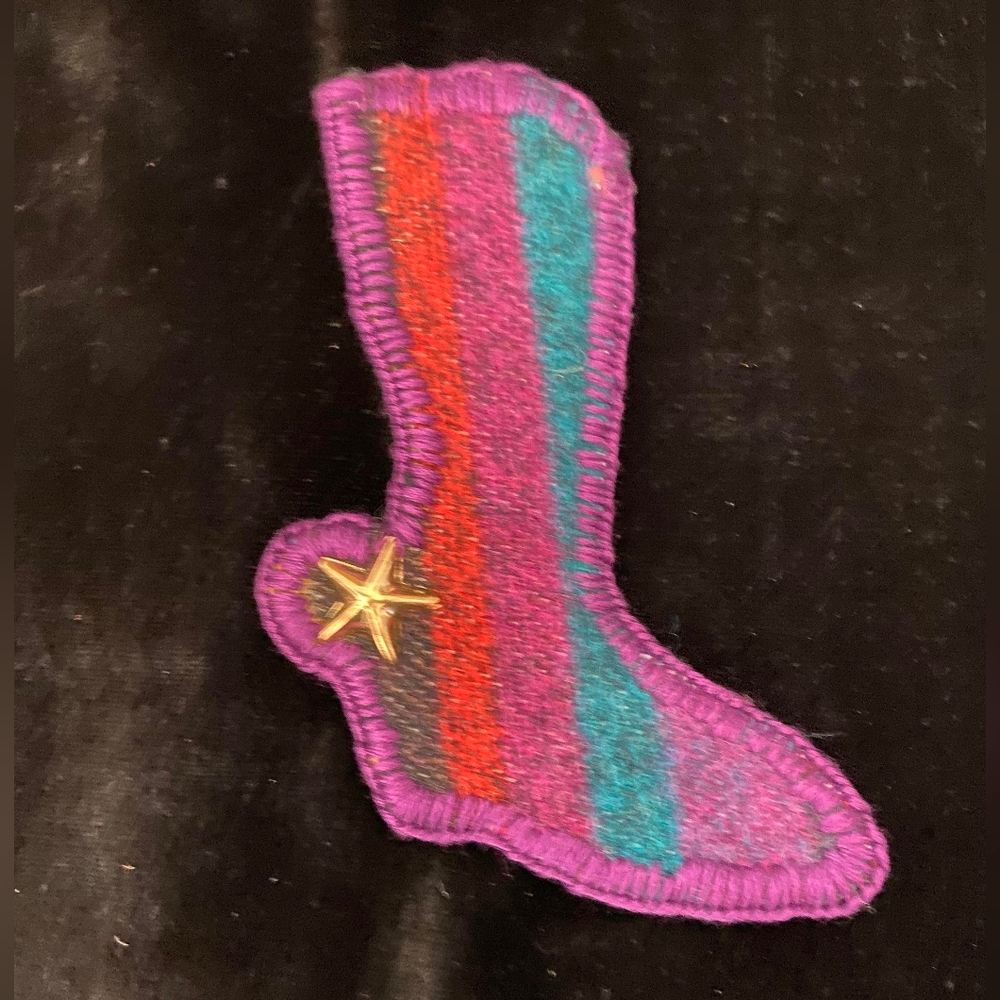Pendleton Wool Handmade Cowboy Boot Ornament
